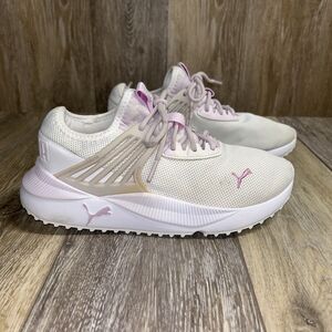 Puma Womens US Size 6 Pacer Future White Purple 383200-01 Sneaker Shoes